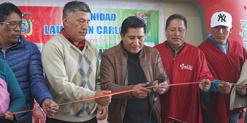 INAUGURACIÓN DE LA REMODELACIÓN DE LA CASA COMUNAL EN LAIME SAN CARLOS