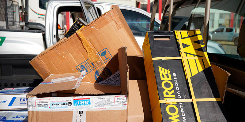 ARRIBO DE REPUESTOS Y ACCESORIOS PARA EL PARQUE AUTOMOTOR MUNICIPAL