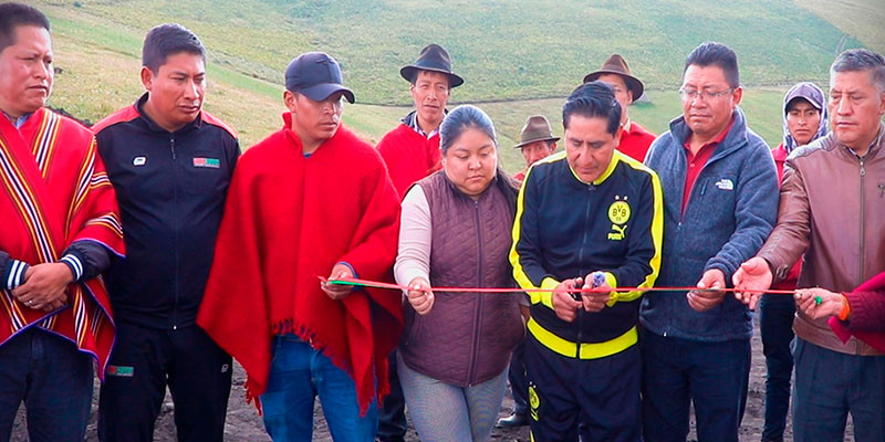 INAUGURACIÓN DE ENSANCHAMIENTO EN PULL QUISHUAR 