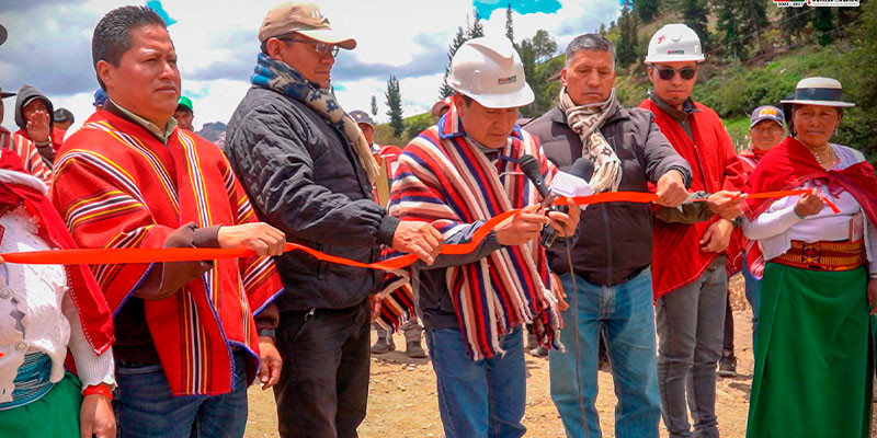INAUGURACION DEL PROYECTO DE MANTENIMIENTO Y LASTRADO VIAL CHISMAUTE ALTO 