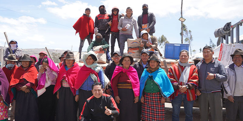 ENTREGA DE MATERIALES DE CONSTRUCCIÓN DE   COCINA COMEDOR DE LA COMUNIDAD SAN PABLO DE TIPIN CHICO.